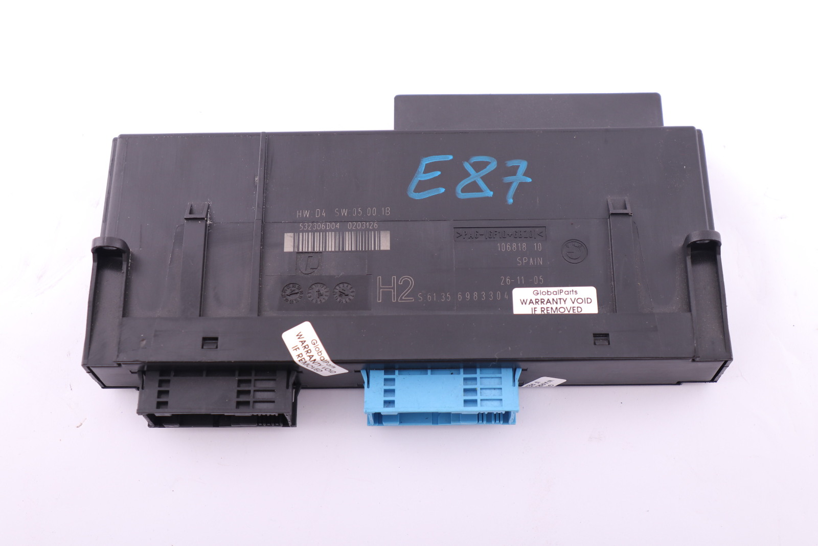 BMW E87 ECU Body Control Module Unit H2 PL2 JBBFE 6983304