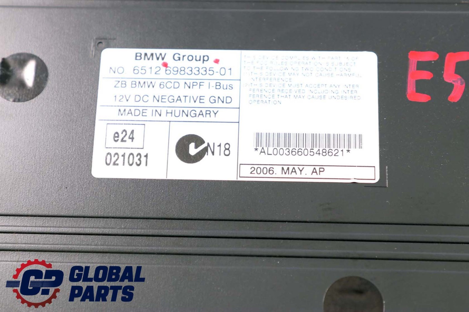 BMW 3 5 X5 Series E39 E46 E53 6-disc CD Changer Without Magazine 6983335