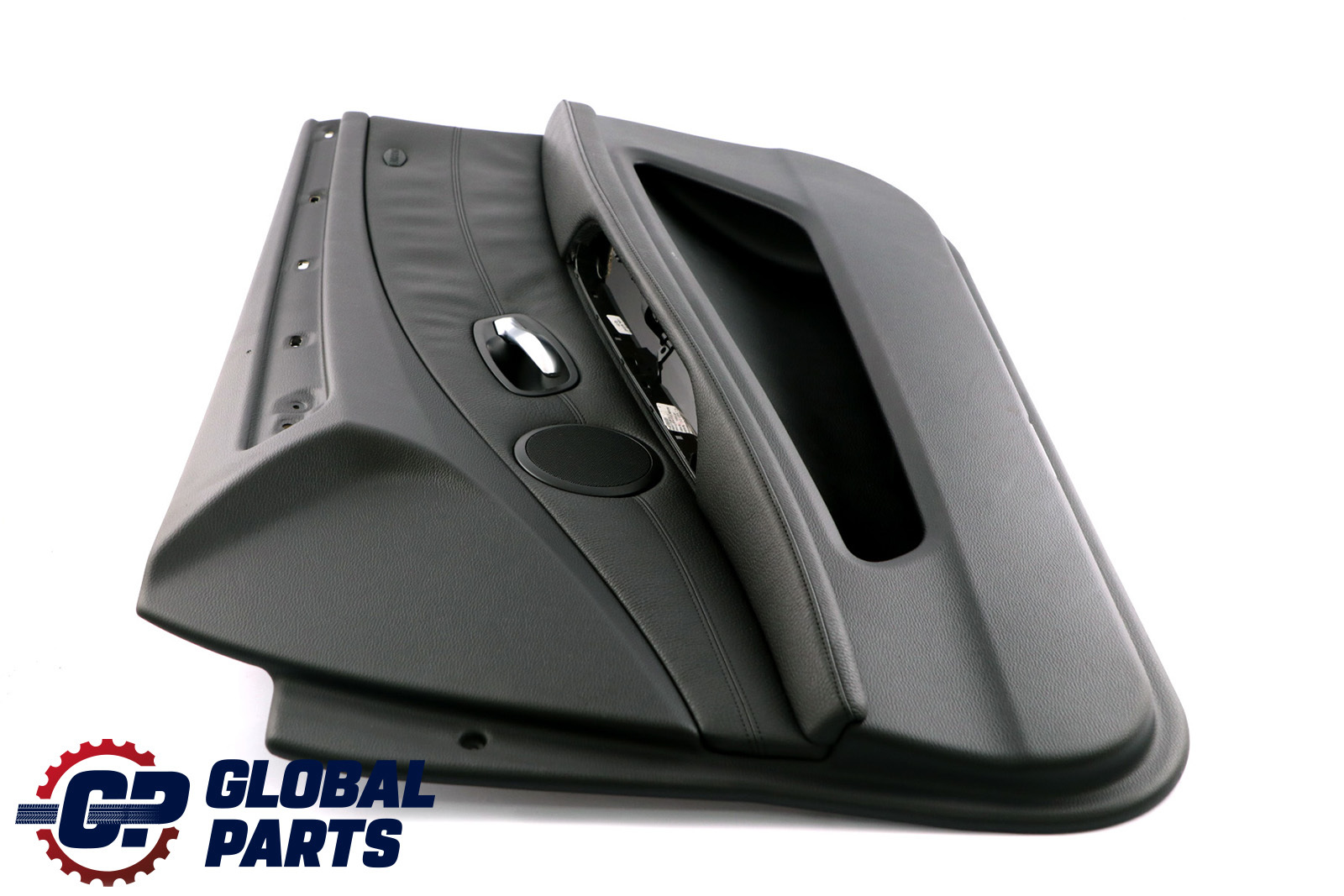 BMW 5 Series E60 E61 LCI Front Right O/S Door Card Lining Leather Panel Black