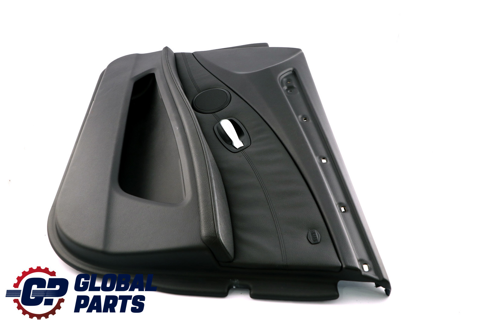 BMW 5 Series E60 E61 LCI Front Right O/S Door Card Lining Leather Panel Black