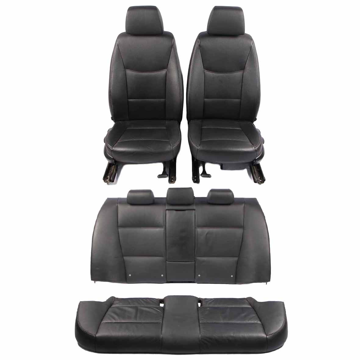 Leather Seats BMW E90 Saloon Black Dakota Interior Front Rear Seat Door Cards