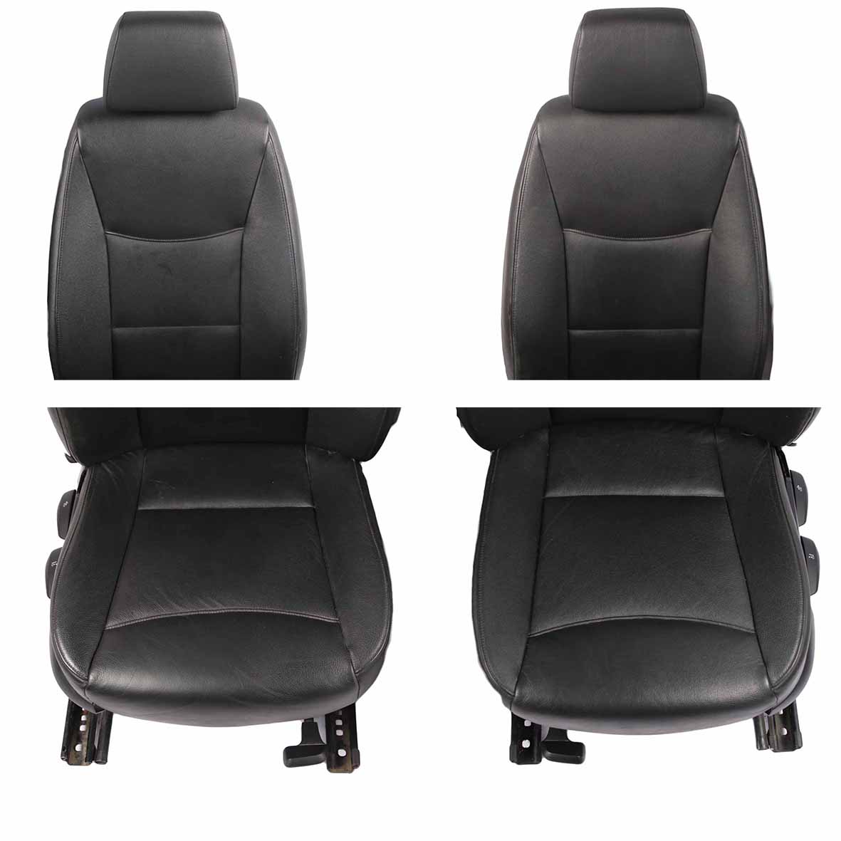 Leather Seats BMW E90 Saloon Black Dakota Interior Front Rear Seat Door Cards