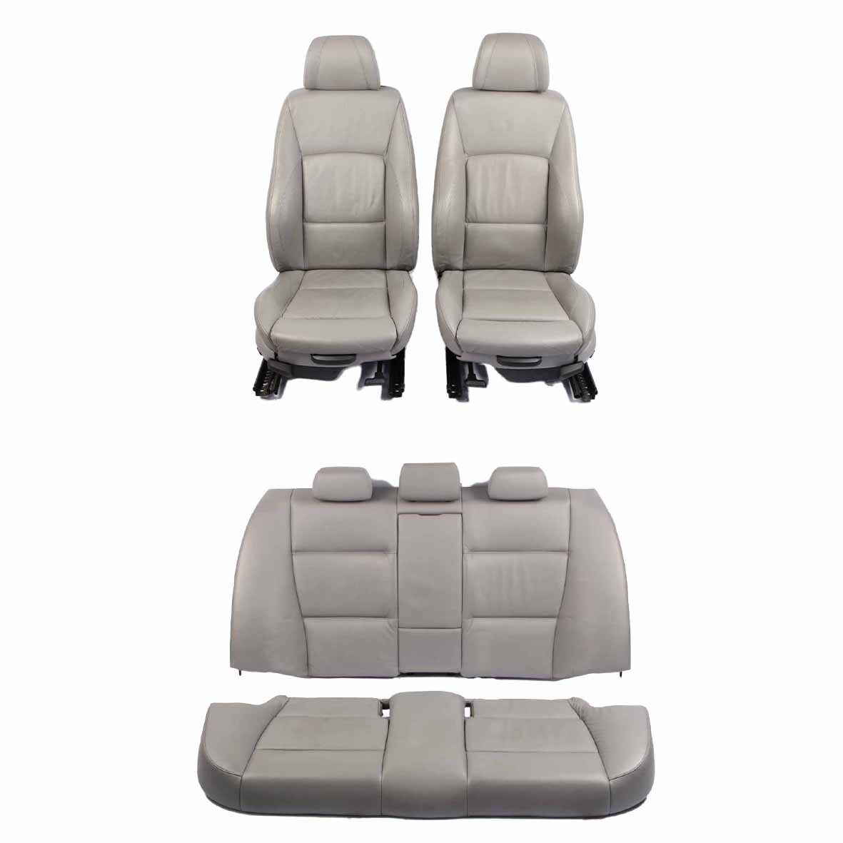 Leather Seats BMW E90 M Sport Heated Grey Seats Front Rear Seat Set Door Cards