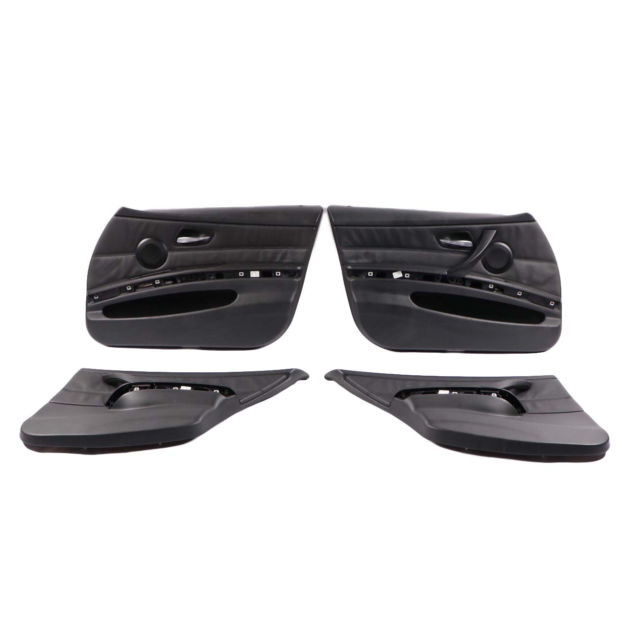 BMW E90 Saloon M Sport Black Leather Interior Seats Front Rear Seat Door Cards