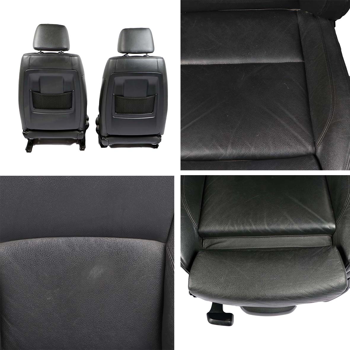 BMW E90 Saloon M Sport Black Leather Interior Seats Front Rear Seat Door Cards