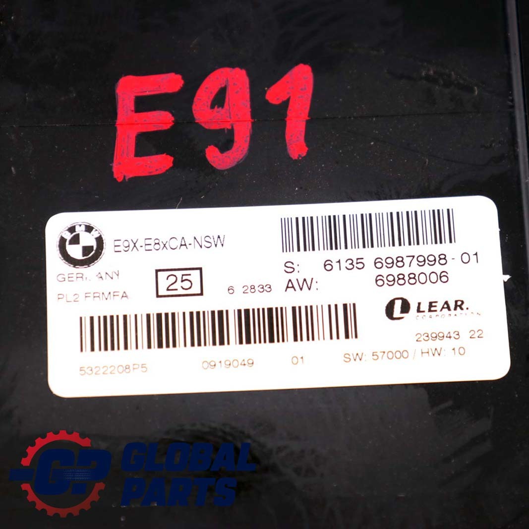 BMW 3 Series E91 Light Module ECU Footwell Module PL2FRMFA Lear 6987998