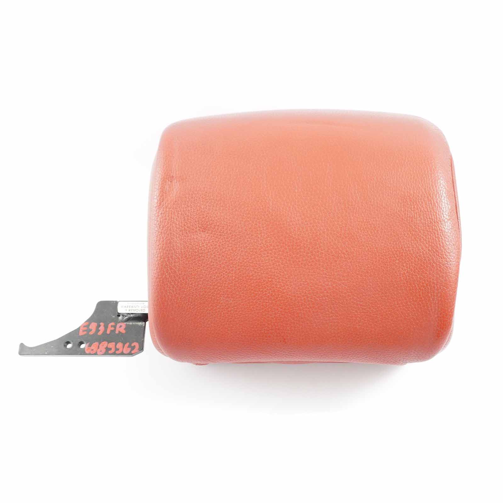 Seat Headrest BMW E93 Convertible Front Right O/S Head Rest Coral Red Leather