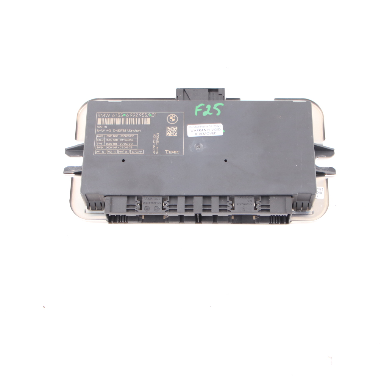 BMW F25 Footwell Light Control Module ECU Unit FRM3 TEMIC 6992955