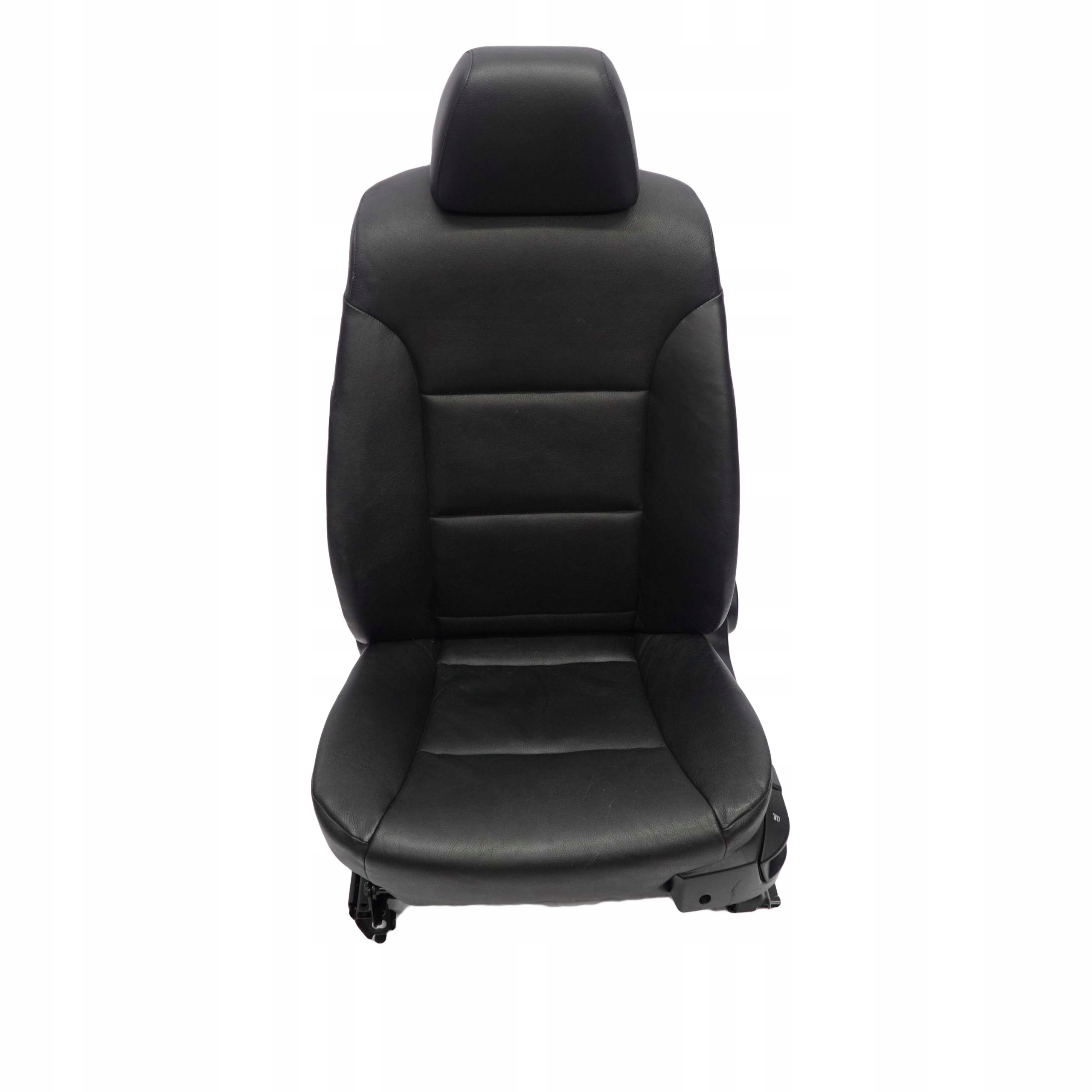 BMW 5 Series E60 E61 Black Leather Front Left N/S Seat Passenger Side