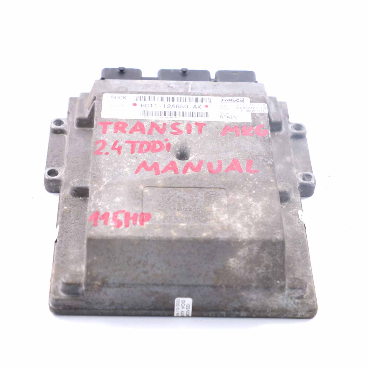 Ford Transit MK6 2.4 TDDi Diesel Engine Control Unit ECU Manual 6C11-12A650-AK