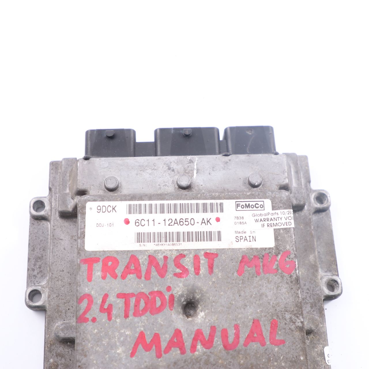 Ford Transit MK6 2.4 TDDi Diesel Engine Control Unit ECU Manual 6C11-12A650-AK