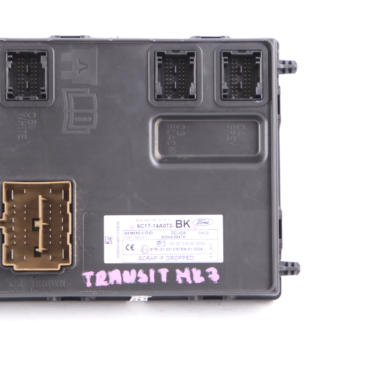 Ford Transit MK7 Body Control Unit Module BCM Fuse Box 6C1T14A073BK