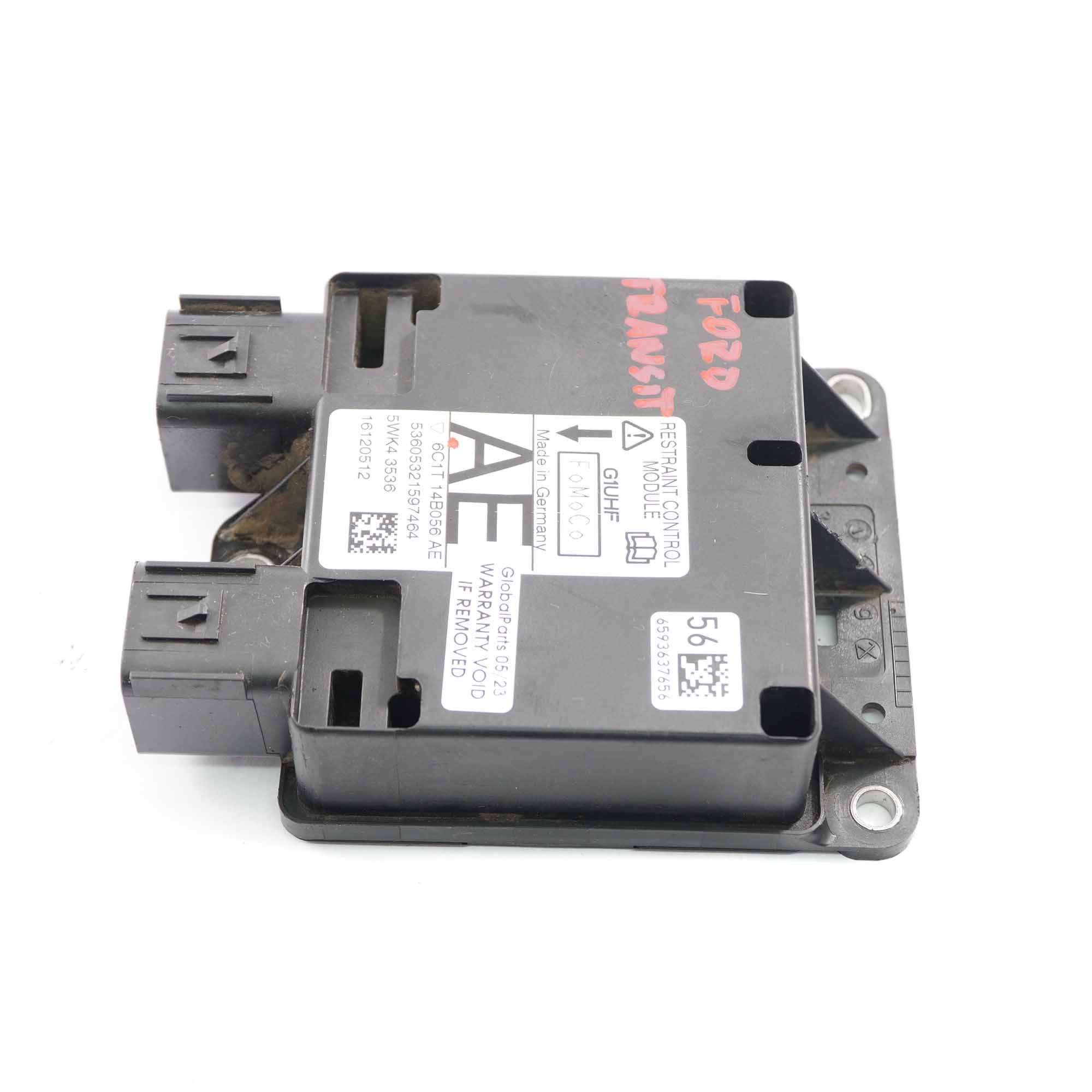 Ford Transit Airbag Module Air Bag Control Unit ECU 6C1T14B056