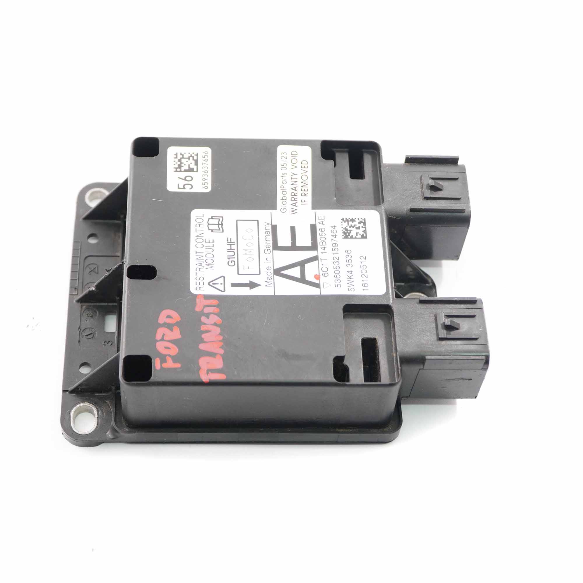 Ford Transit Airbag Module Air Bag Control Unit ECU 6C1T14B056