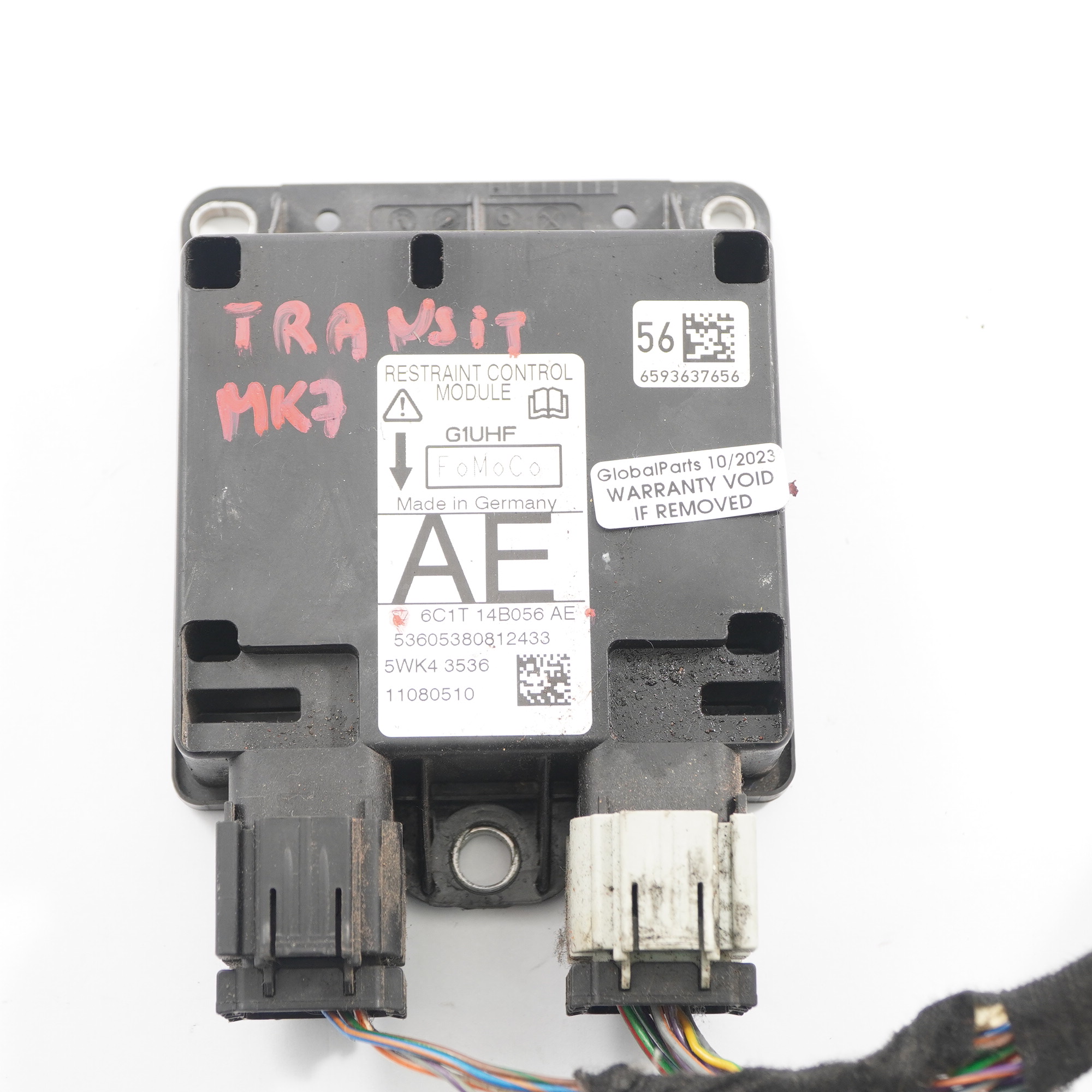 Ford Transit MK7 Airbag Module ECU Control Unit Air Bag 6C1T14B056AE