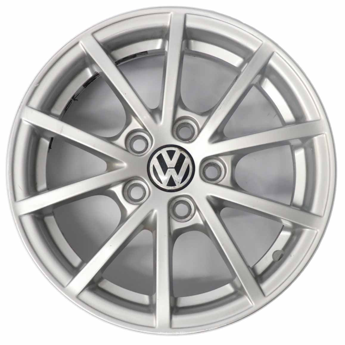 VW Volkswagen Polo 9N Silver Wheel Alloy Rim 14" ET:35 5J 6Q0601025AC