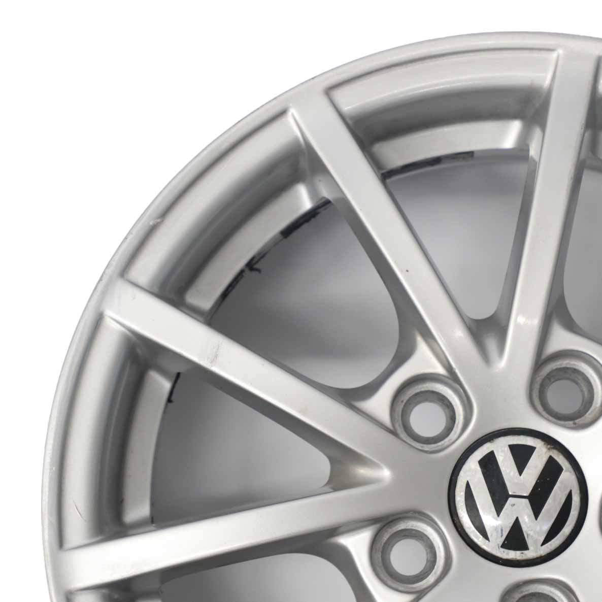 VW Volkswagen Polo 9N Silver Wheel Alloy Rim 14" ET:35 5J 6Q0601025AC