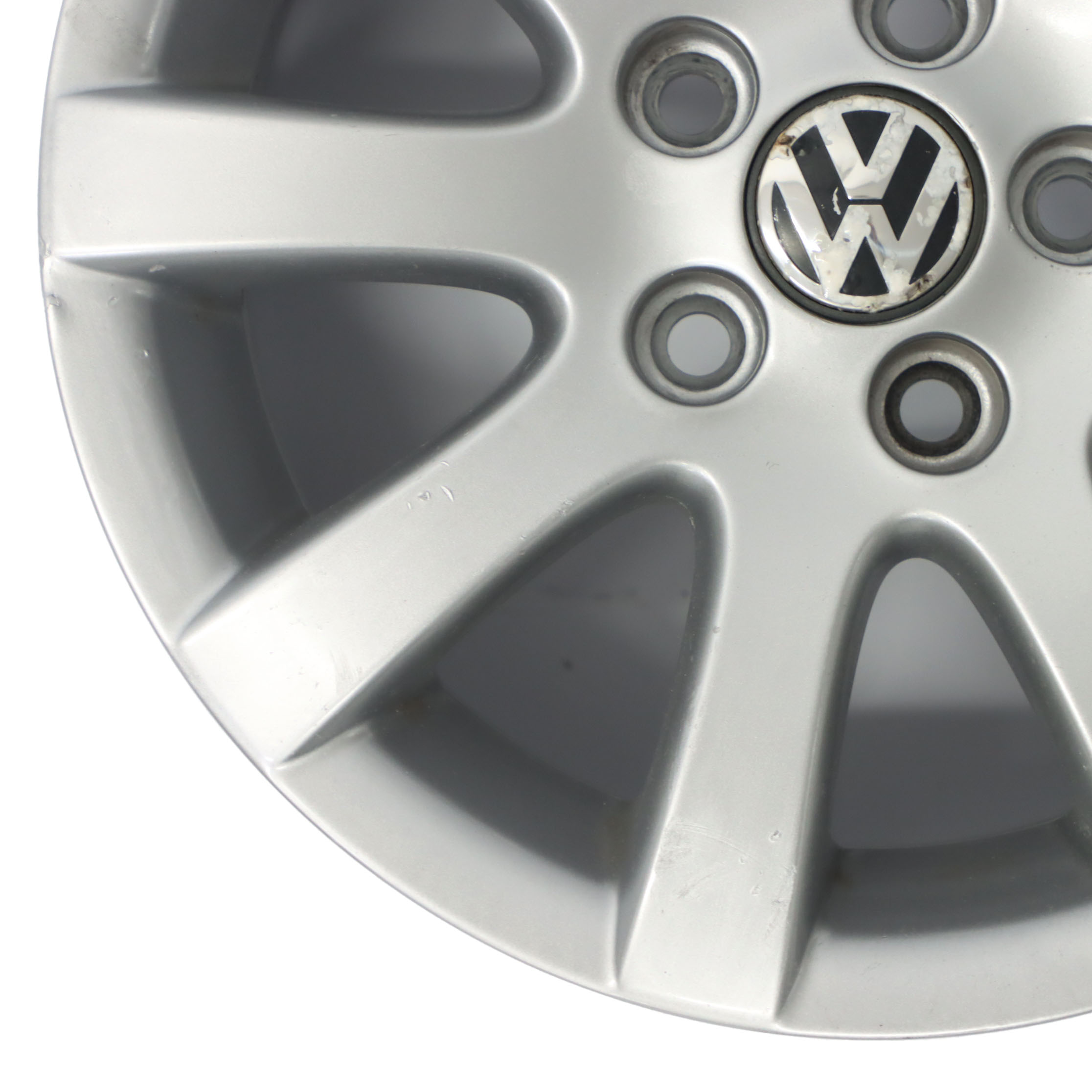 VW Volkswagen Polo 4 9N Silver Wheel Alloy Rim 14" ET:43 6J 6Q0601025Q