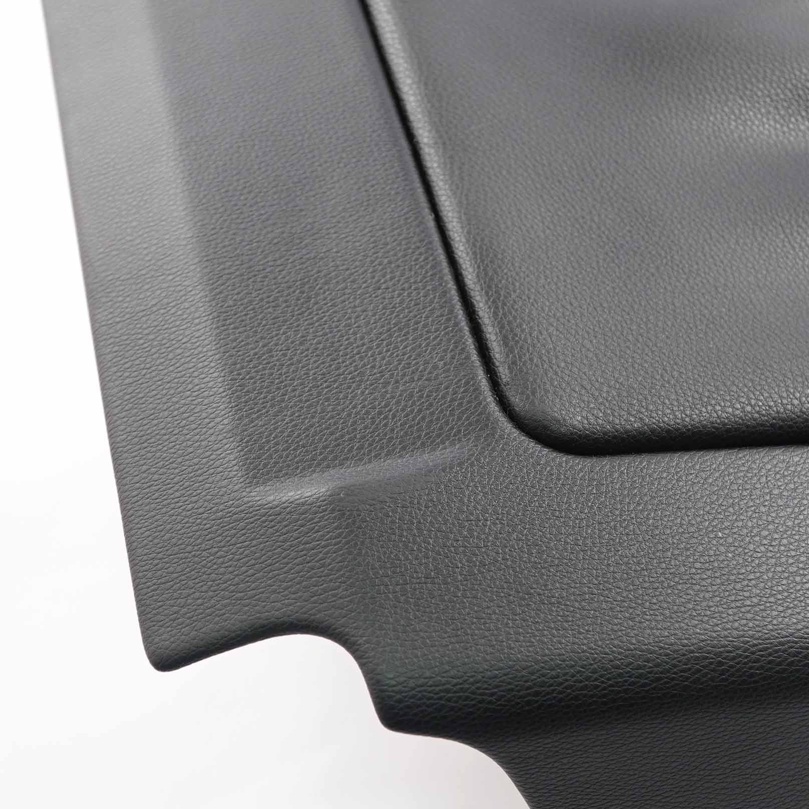 BMW E60 E61 E65 Rear Cover Panel Vinyl Front Seat Black 8240713