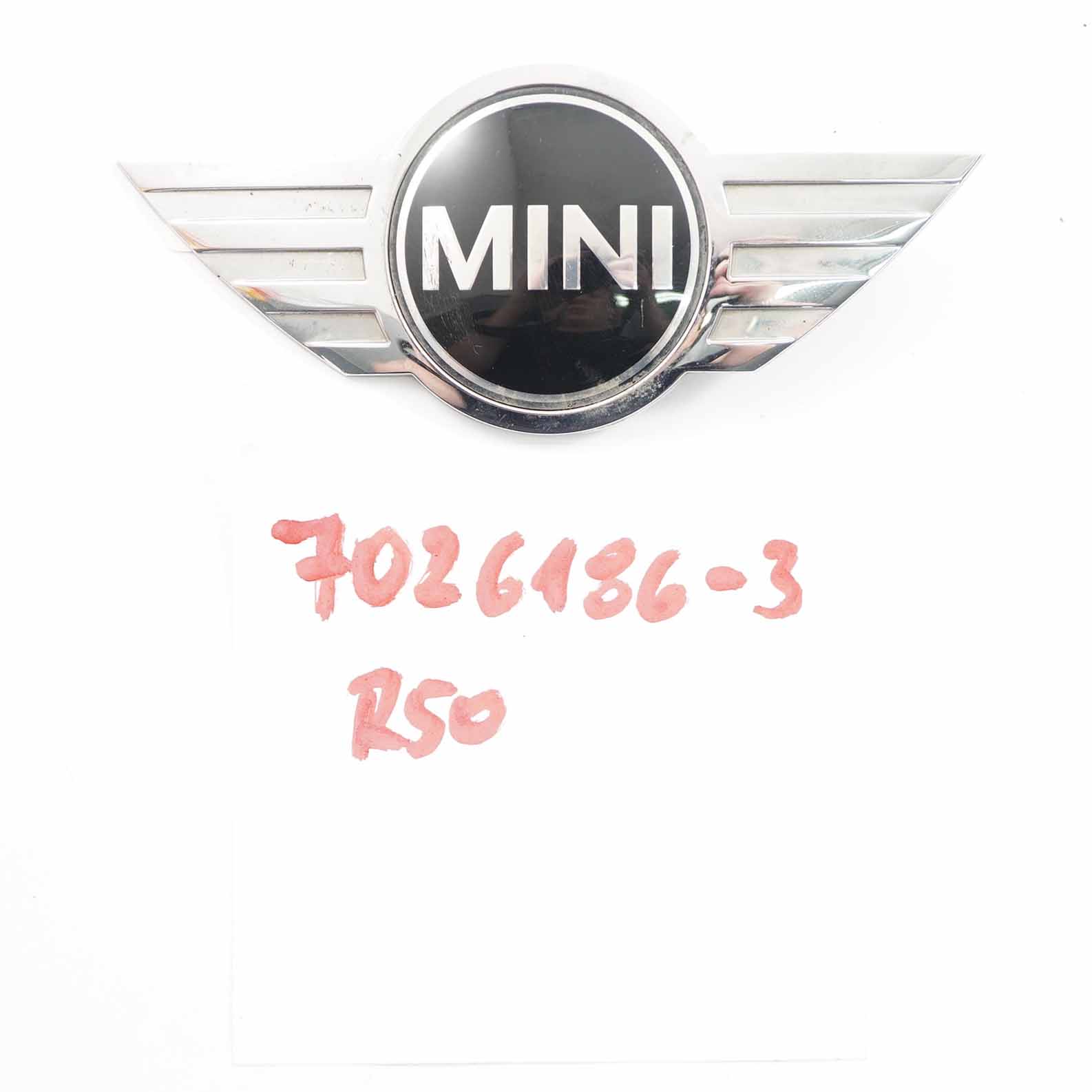 Mini Cooper One R50 R53 R56 R57 3 Genuine Rear Tailgate Badge Emblem Chrome