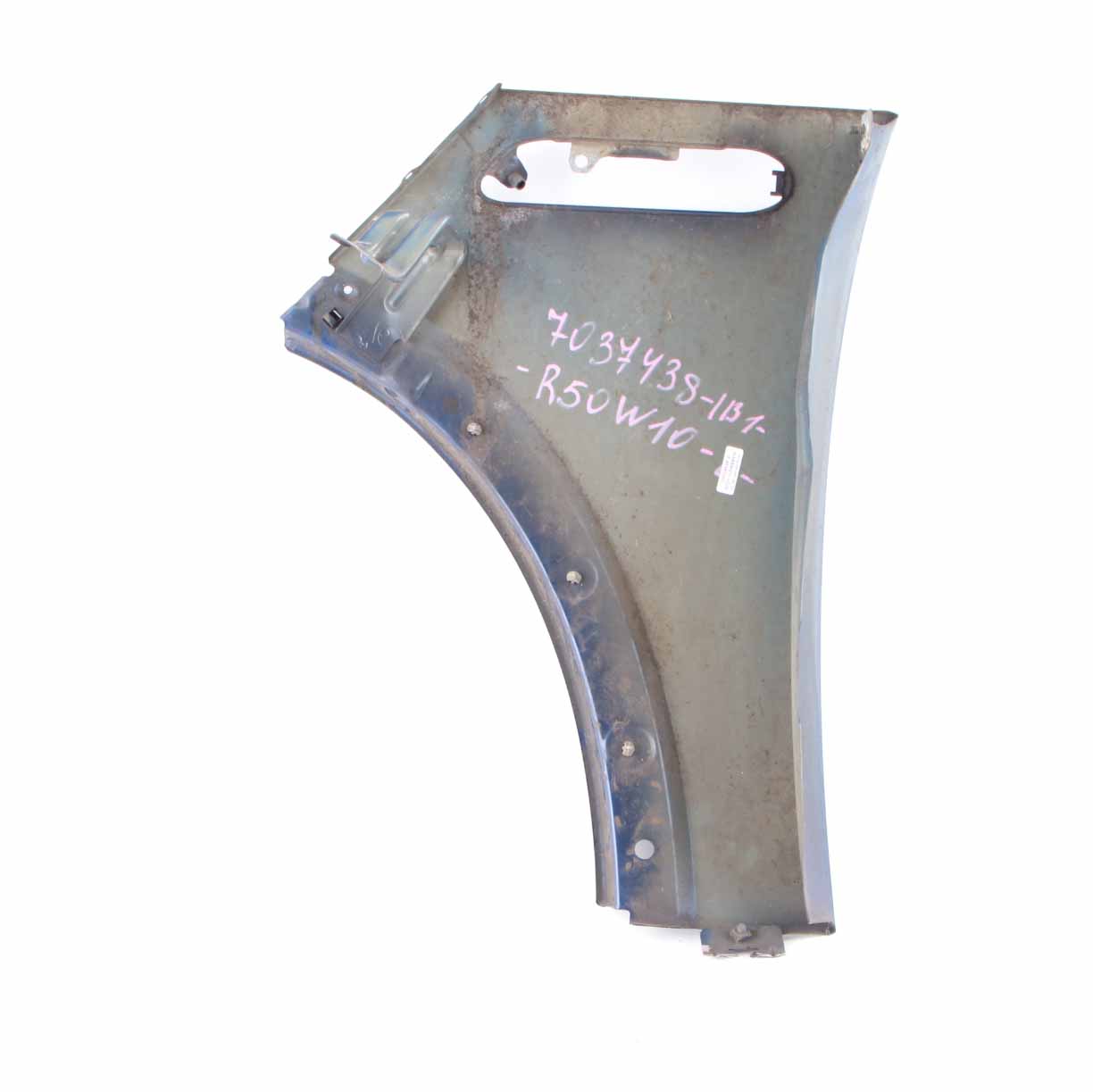 Side Panel Mini R50 R52 R53 Front Right O/S Fender Wing Indi Blue Metallic - 862