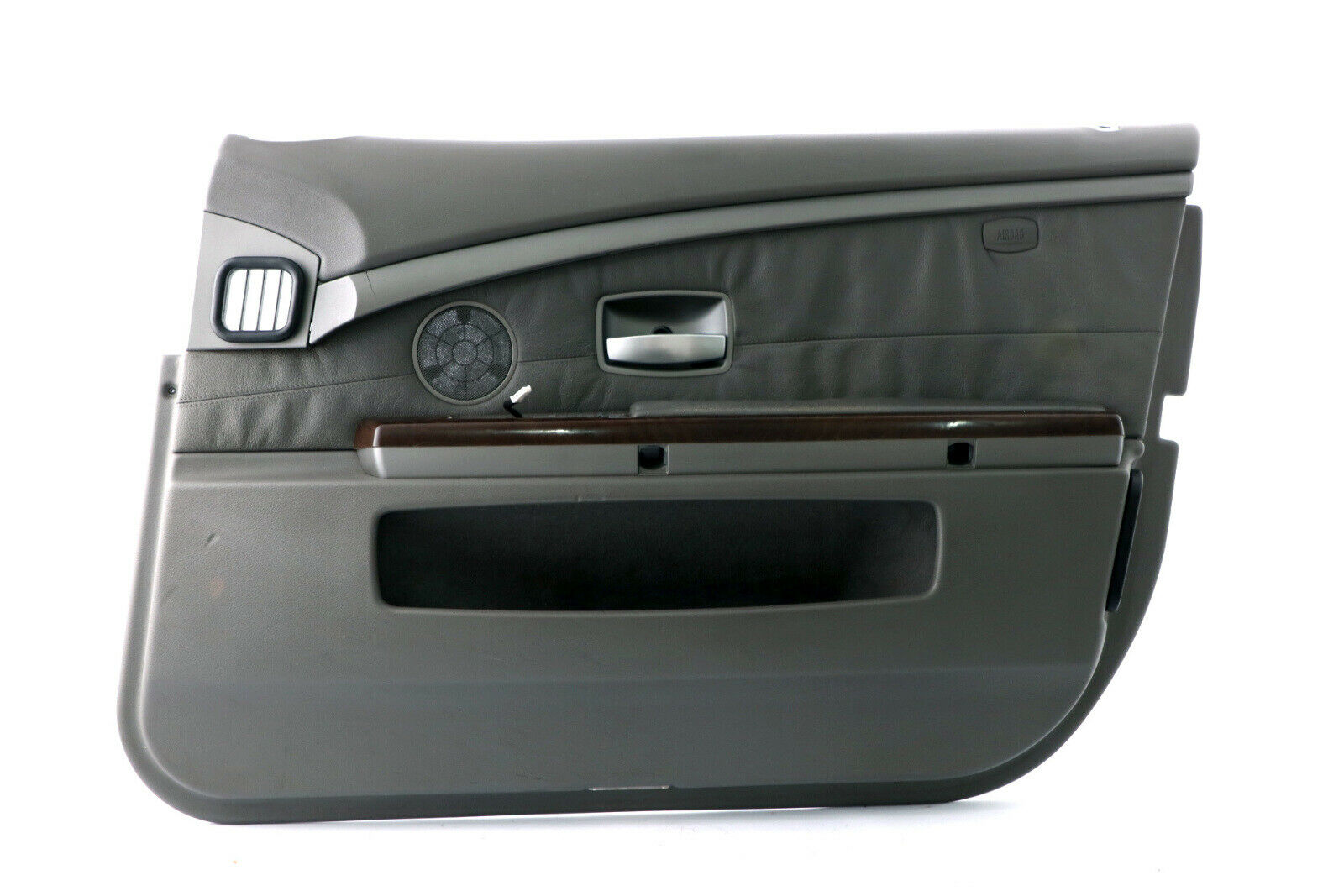 BMW 7 Series E65 E66 2 Front Right O/S Door Card Grey Leather Lining Trim Panel