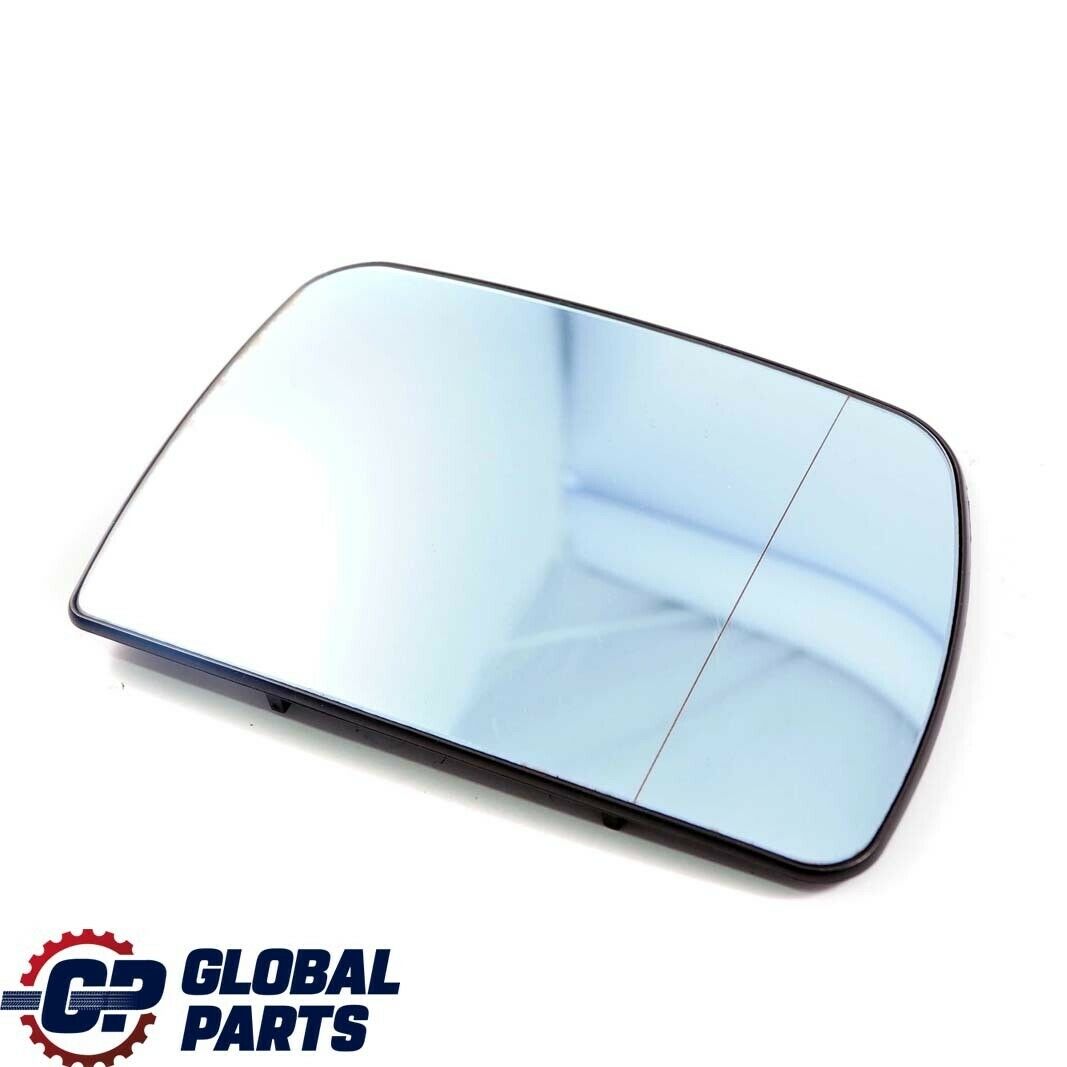 BMW X5 Series E53 Right O/S Wing Mirror Glass Heated Wide Angle Blue