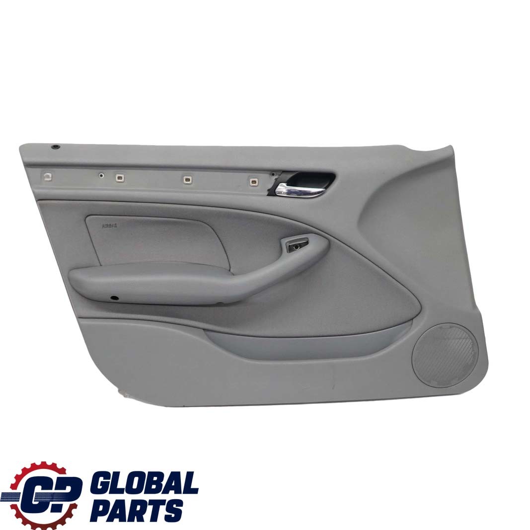 BMW 3 E46 Saloon Touring Front Left N/S Trim Panel Door Card Cloth Fabric Grey