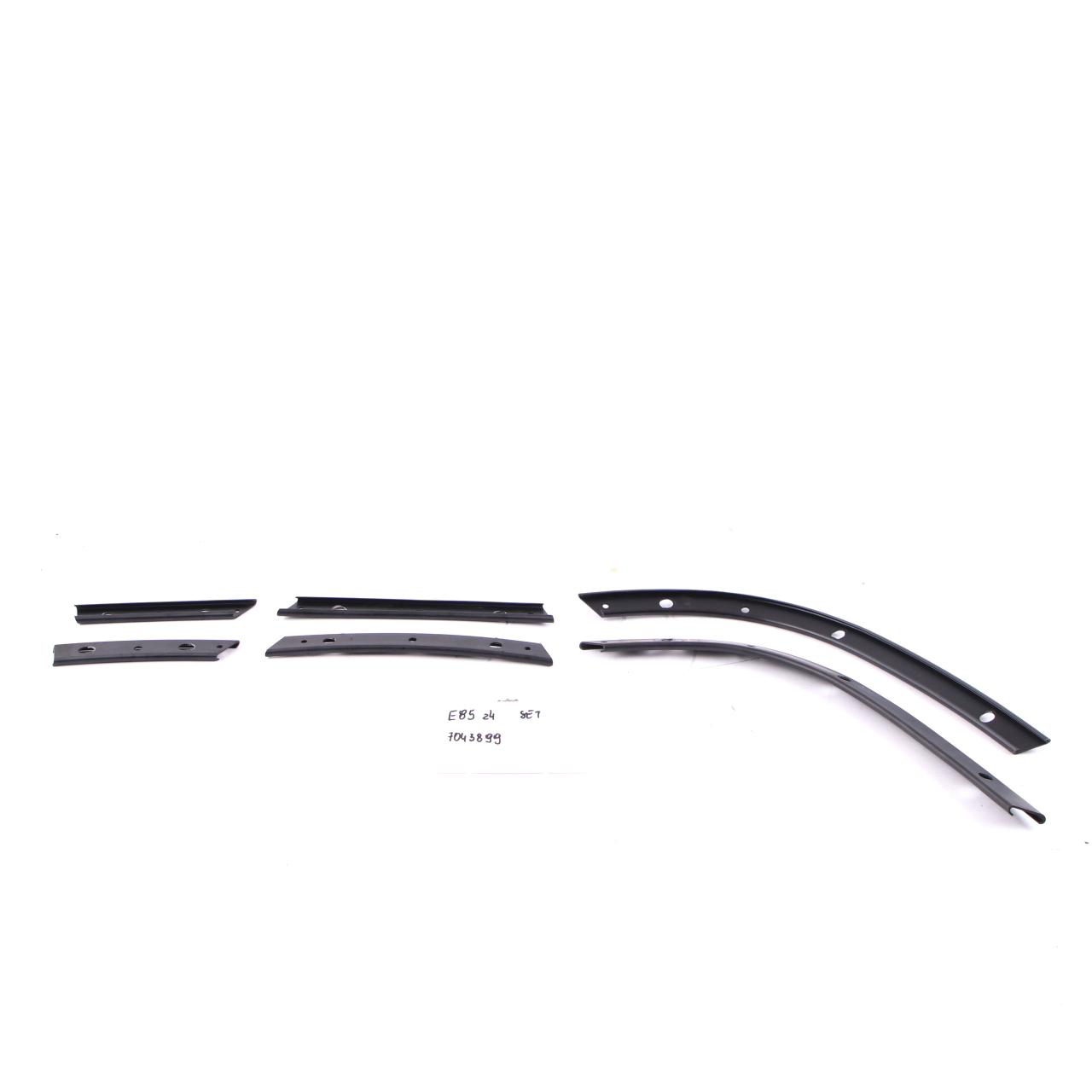 BMW Z4 E85 Folding Soft Top Roof Left Right Railing Strip Trim Covers Set