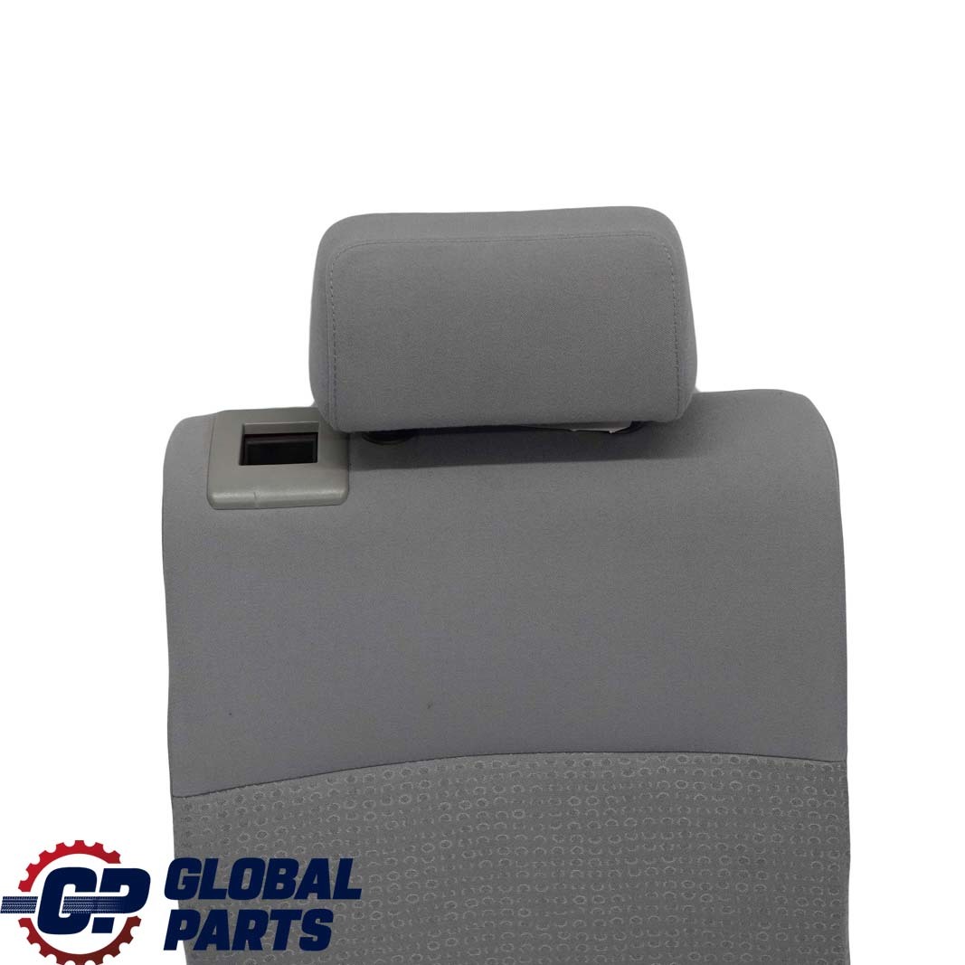 BMW 3 E46 Touring Rear Seat Right O/S Backrest Cover Cloth Jacquard Grey