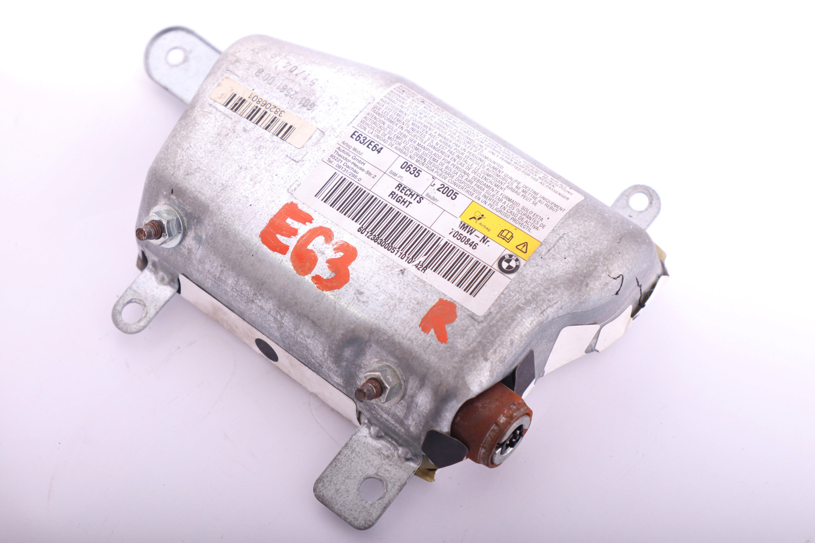 BMW E63 E64 LCI Door Air Bag Module Right Front O/S 7050846