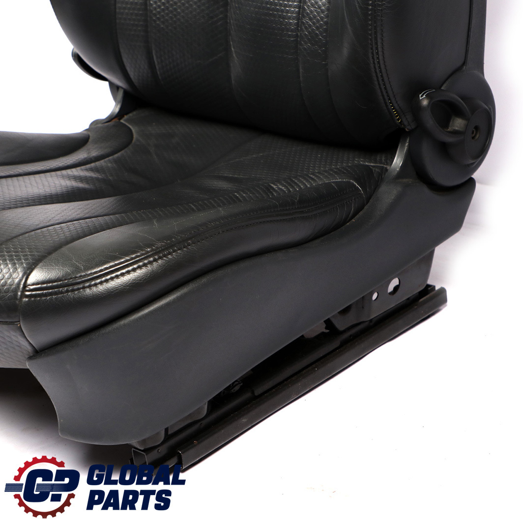 Mini Cooper One R50 Front Left N/S Leather Profile Seat Panther Black Passenger