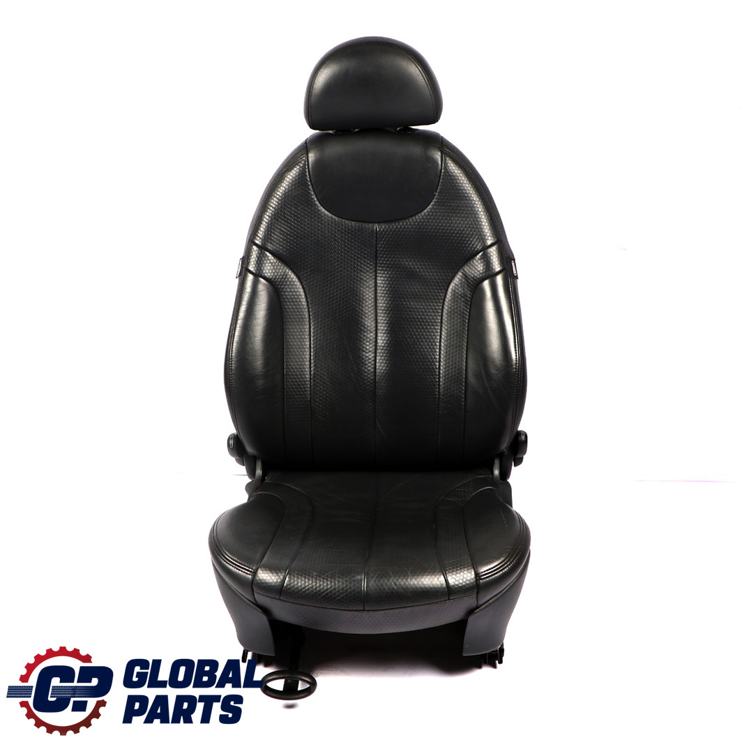 Mini Cooper One R50 Front Left N/S Leather Profile Seat Panther Black Passenger