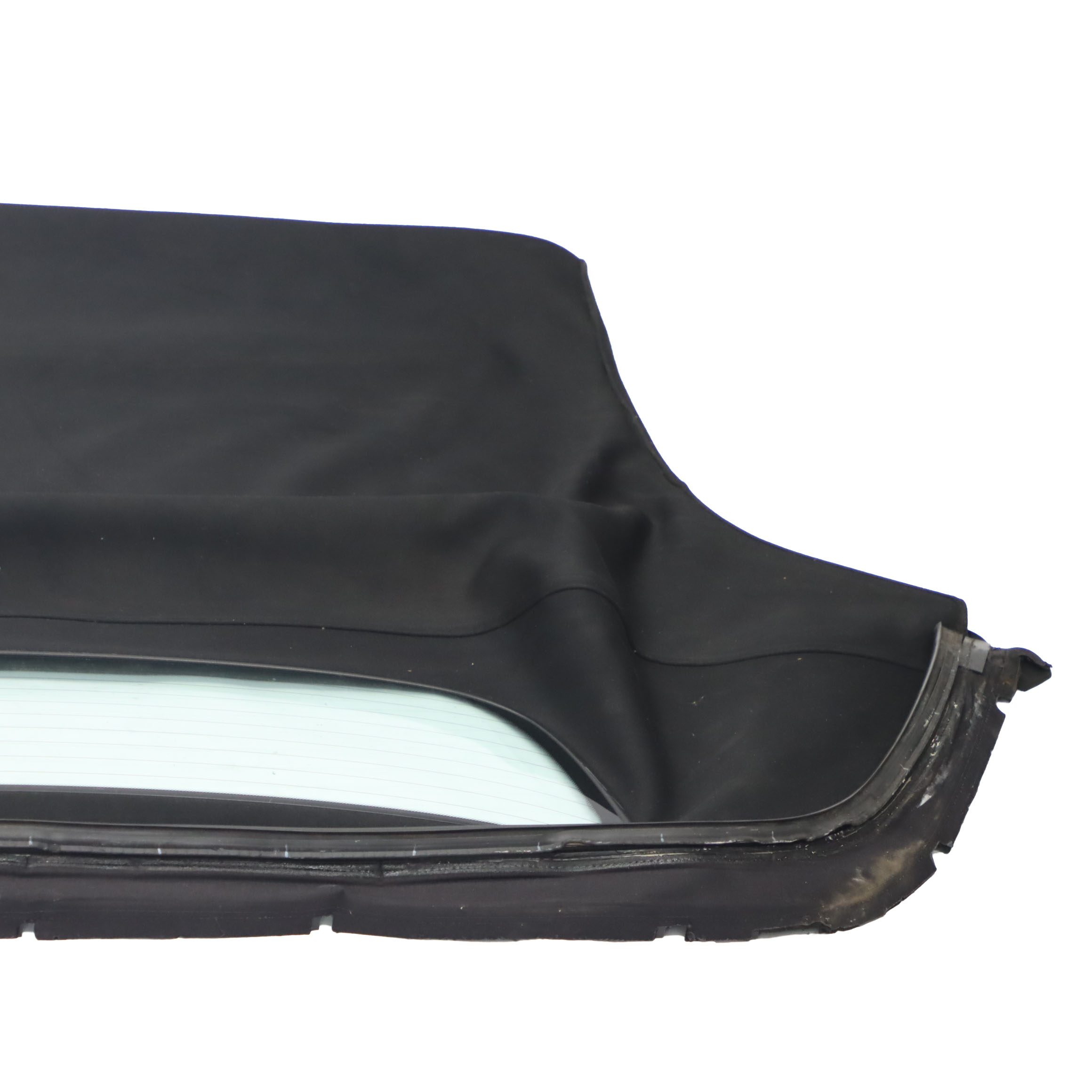 BMW Z4 E85 Convertible Folding Soft Top Roof Black Cover Rear Window Glass AS2