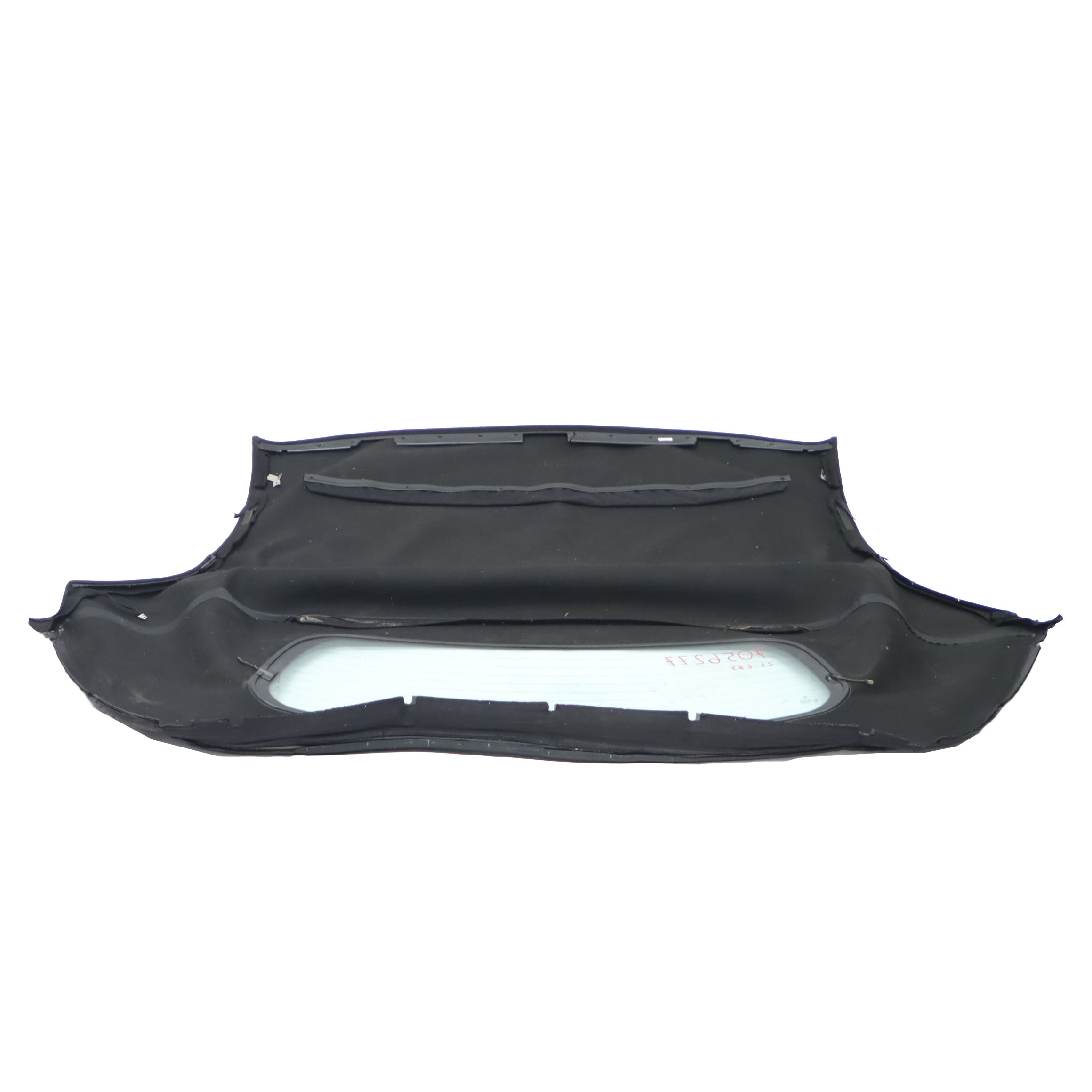 BMW Z4 E85 Convertible Folding Soft Top Roof Black Cover Rear Window Glass AS2