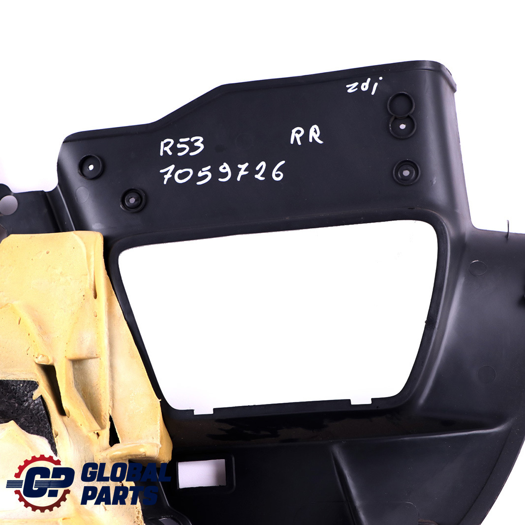 Mini Cooper R50 R53 1 Rear Right O/S Lateral Trim Side Panel Panther Black