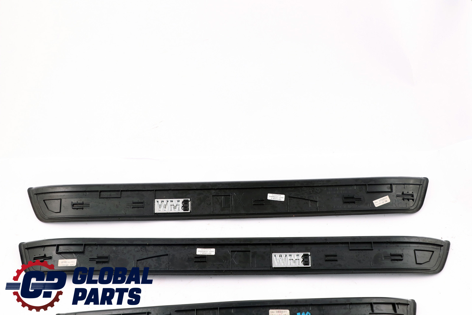 BMW 3 Series E90 E91 LCI Set Entrance Door Cover Trim Sill Strip Black