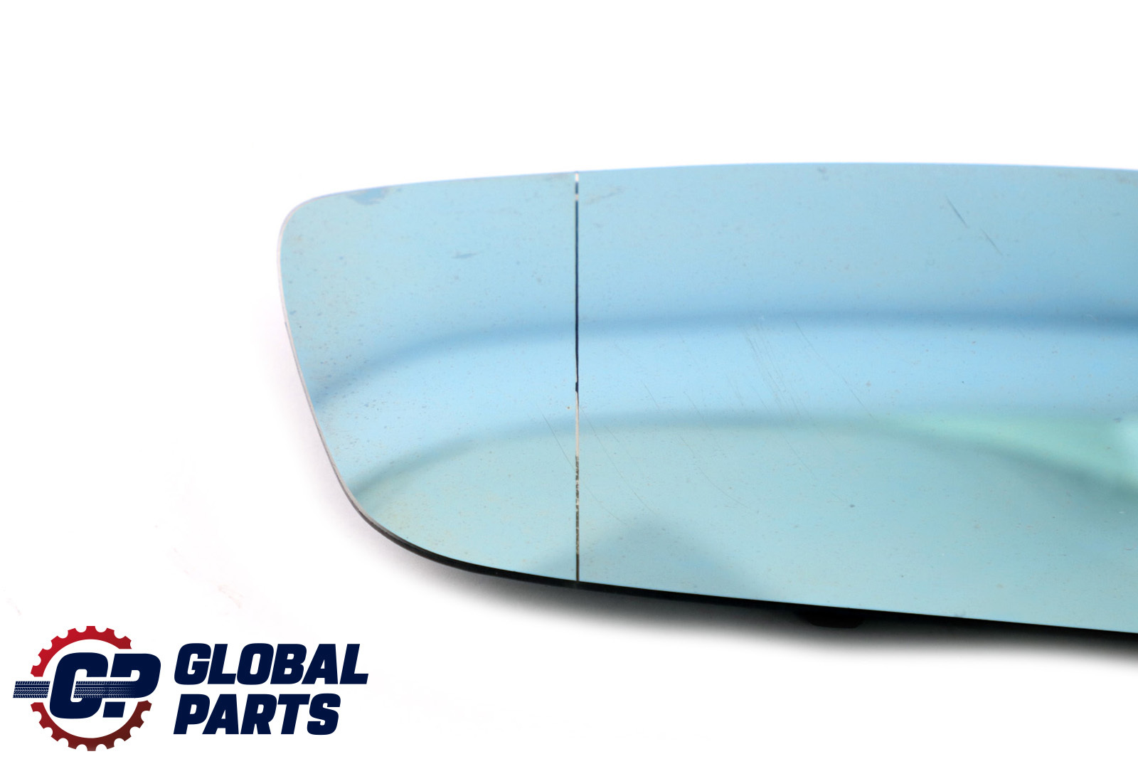 Wing Mirror Glass BMW E60 E61 E63 Right O/S  Heated Wide Angle Blue