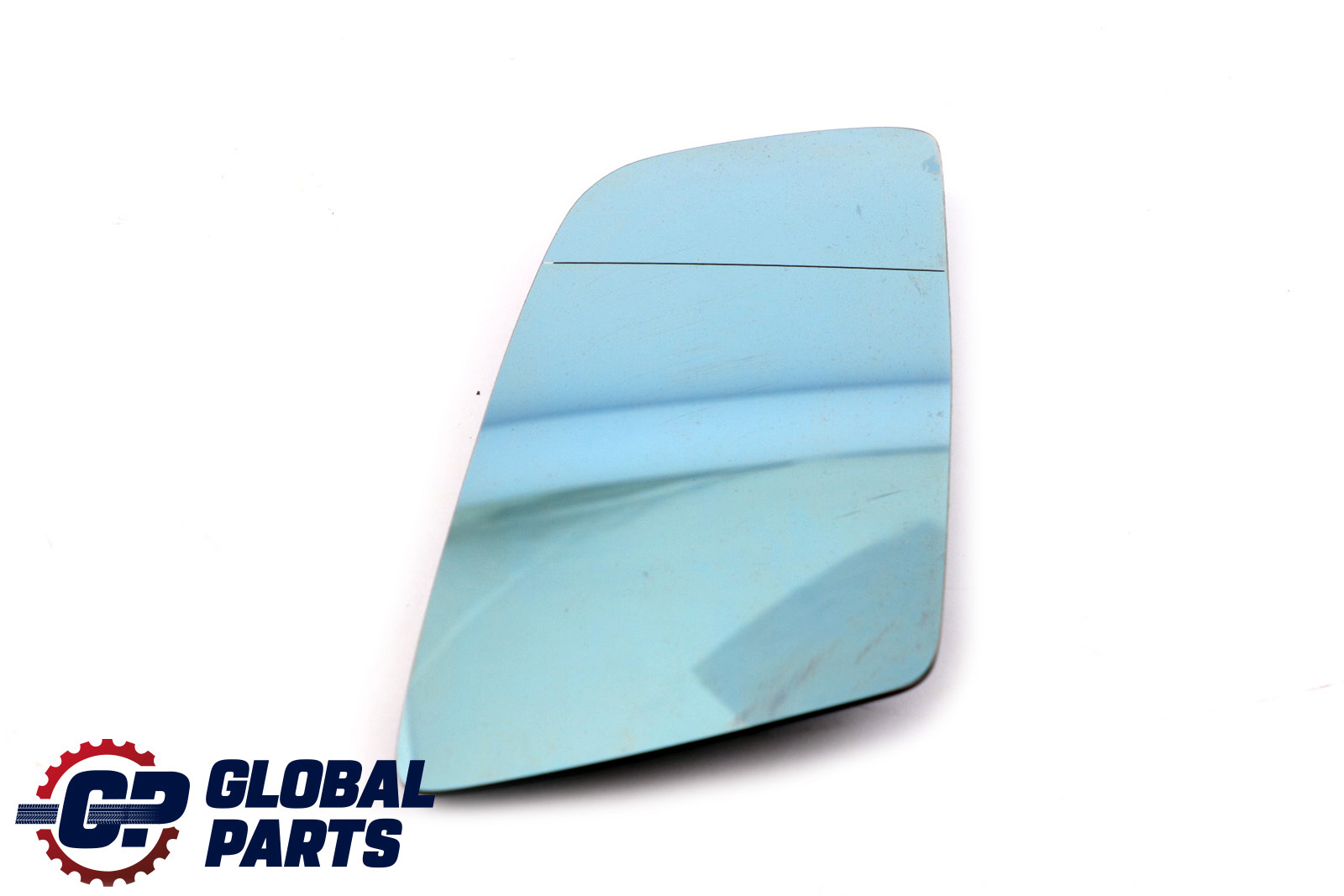 Wing Mirror Glass BMW E60 E61 E63 Right O/S  Heated Wide Angle Blue