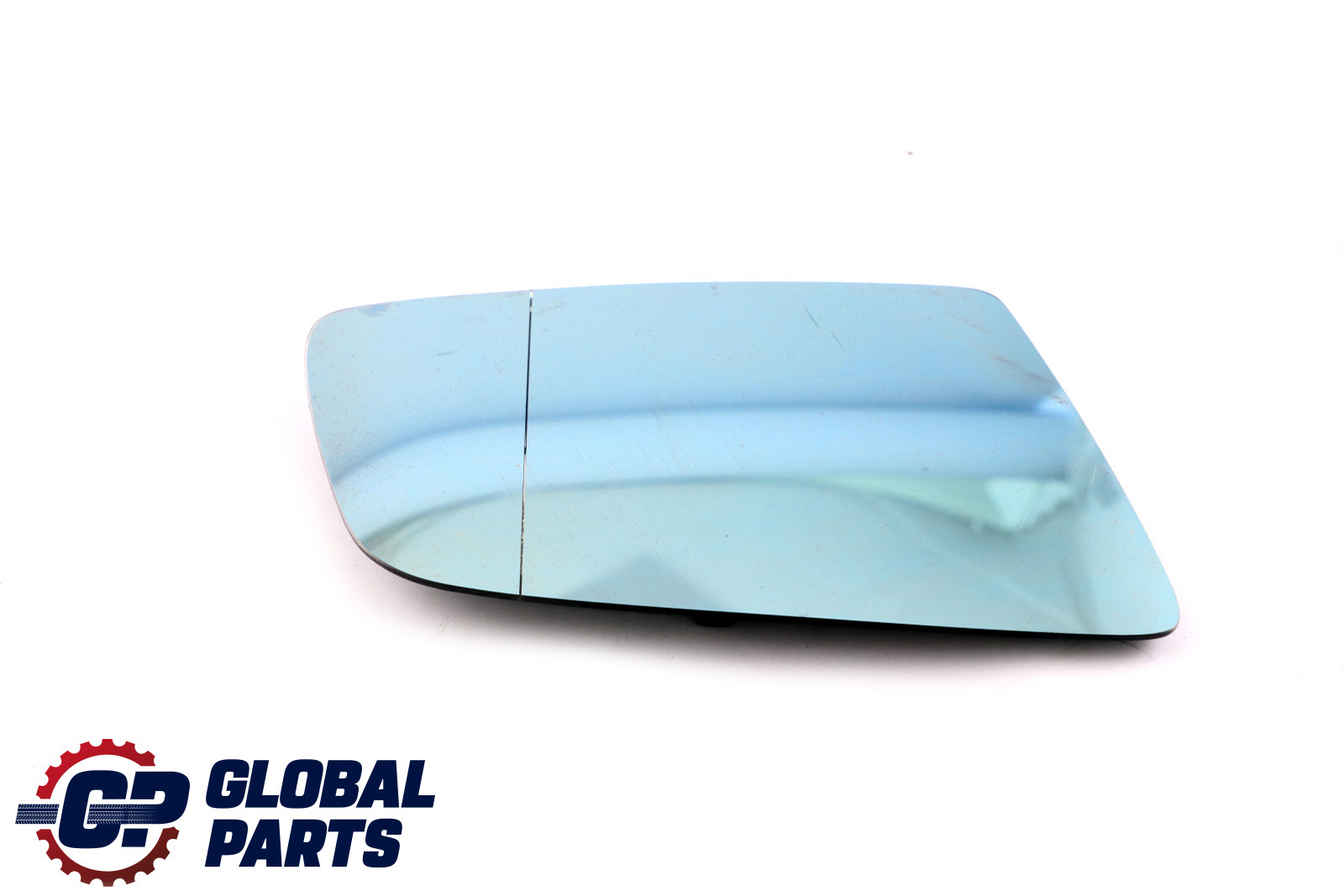 Wing Mirror Glass BMW E60 E61 E63 Right O/S  Heated Wide Angle Blue