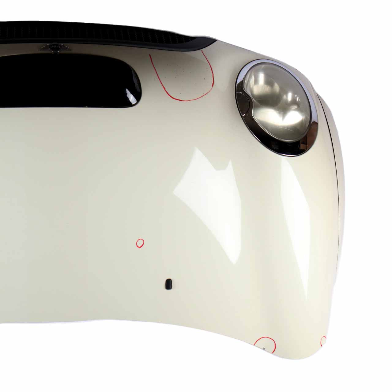 Front Hood Mini R52 R53 Cooper S Complete Bonnet Panel Pepper White - 850