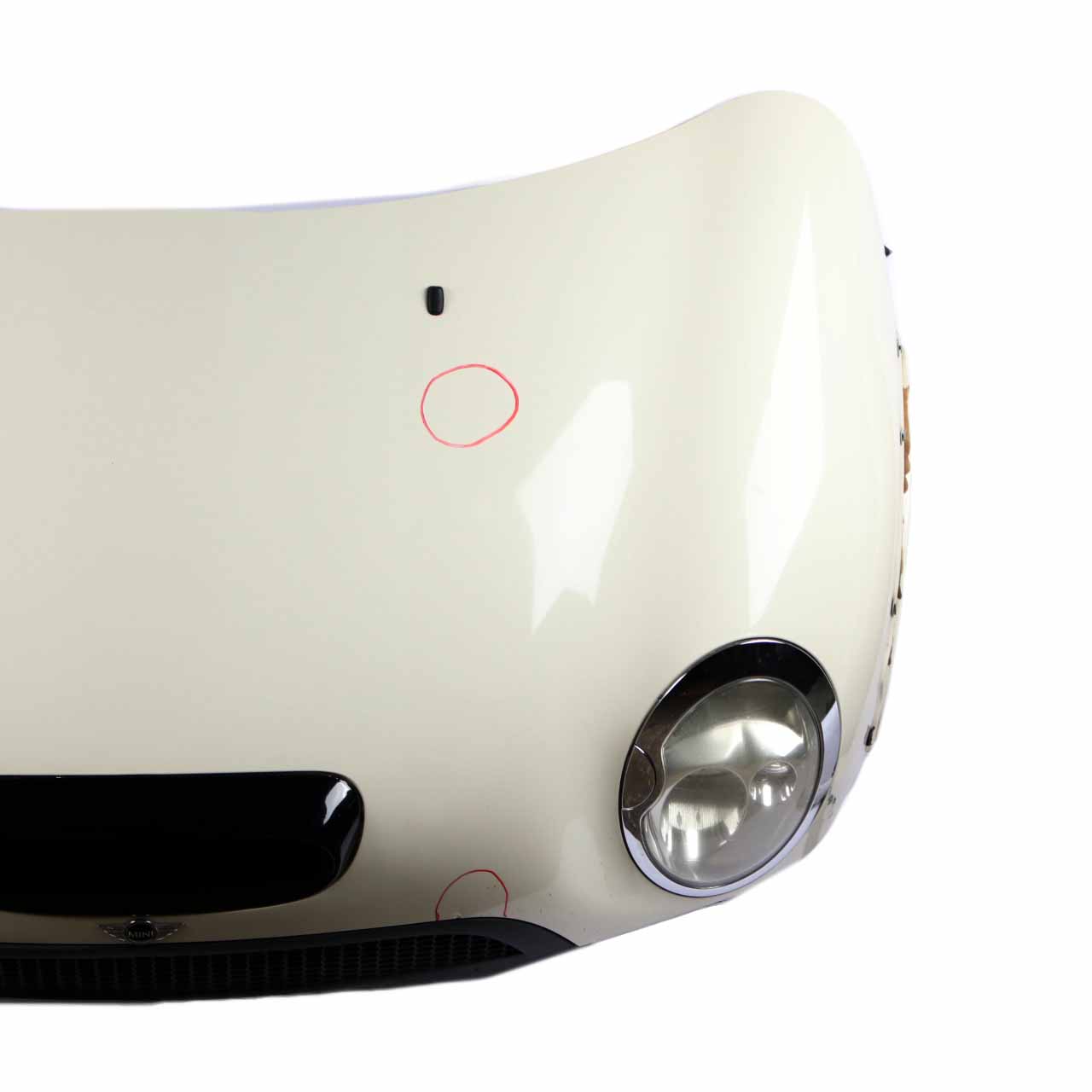 Front Hood Mini R52 R53 Cooper S Complete Bonnet Panel Pepper White - 850