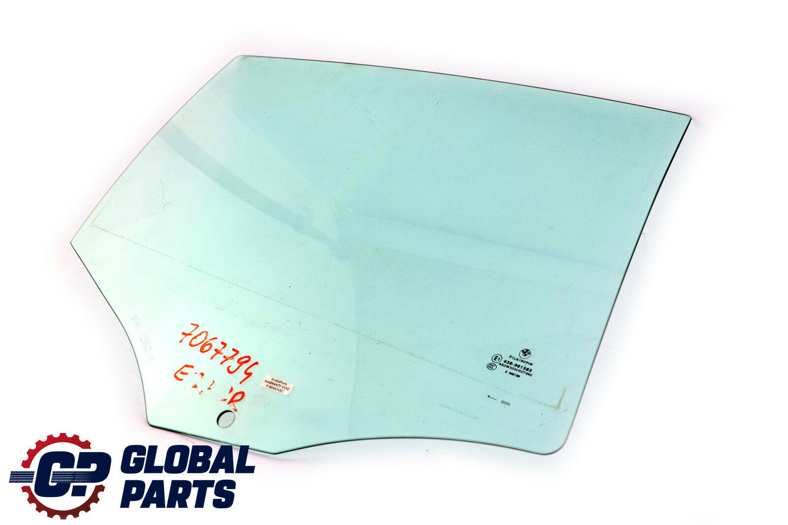 BMW 1 Series E87 Rear Right Door O/S Side Window Glass Green 51357067794 7067794