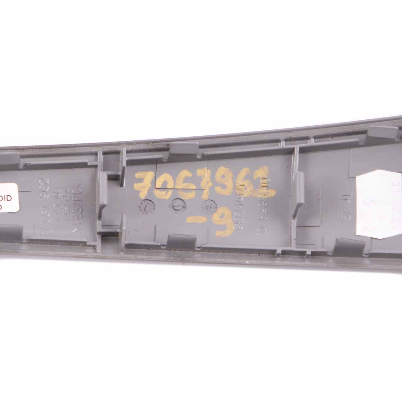 BMW E87 Trim Door Handle Strip Inner Right O/S Titan Matt 9 7067962