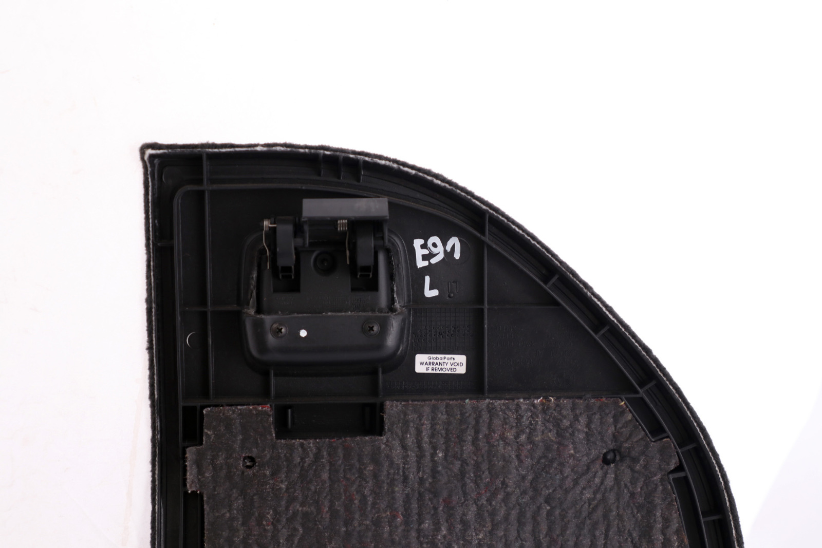 BMW 3 Series E91 Touring Rear Left N/S Trunk Carpet Flap Boot Black Anthracite