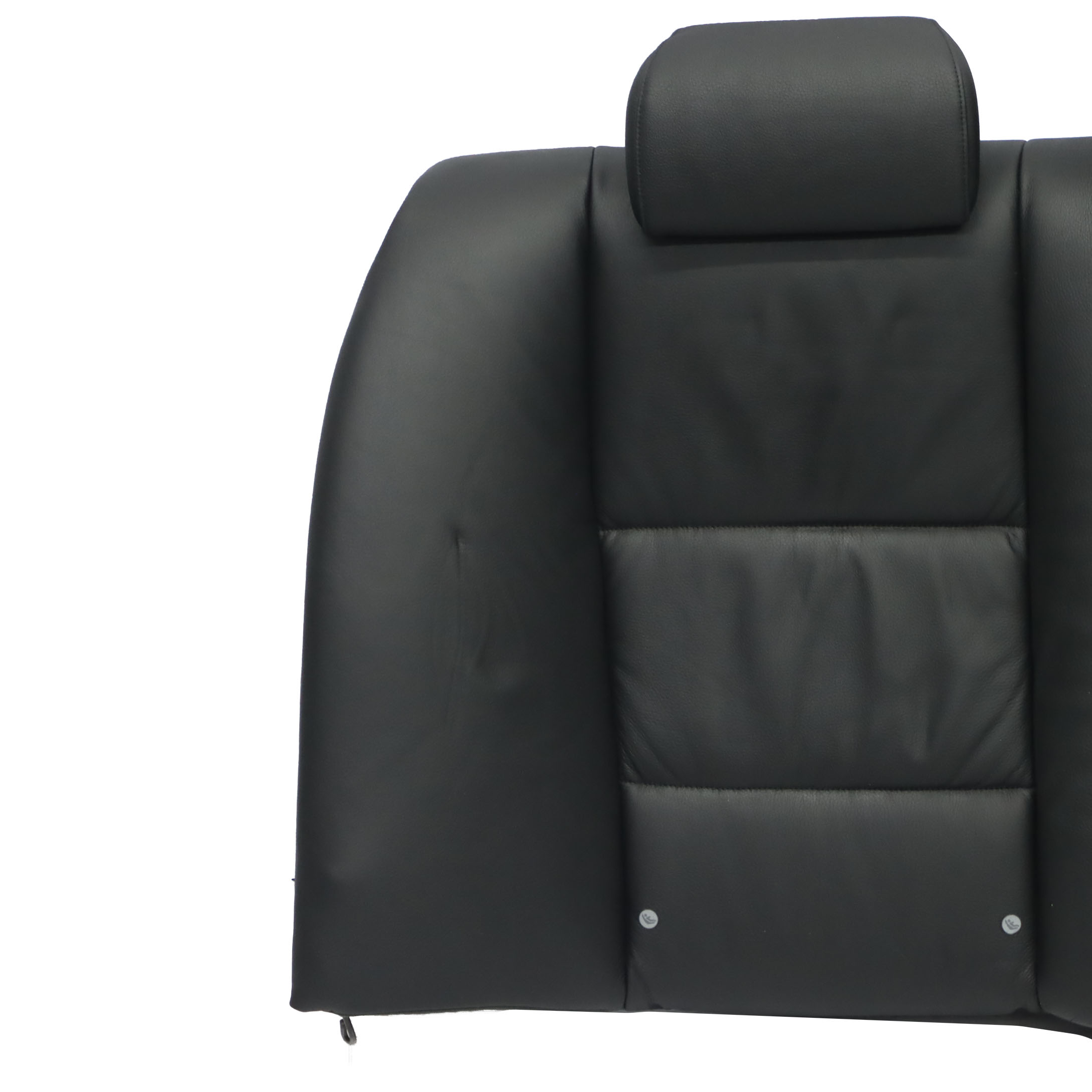 BMW E60 Rear Seat Backrest Interior Cover Seats Couch Bench Black Leather