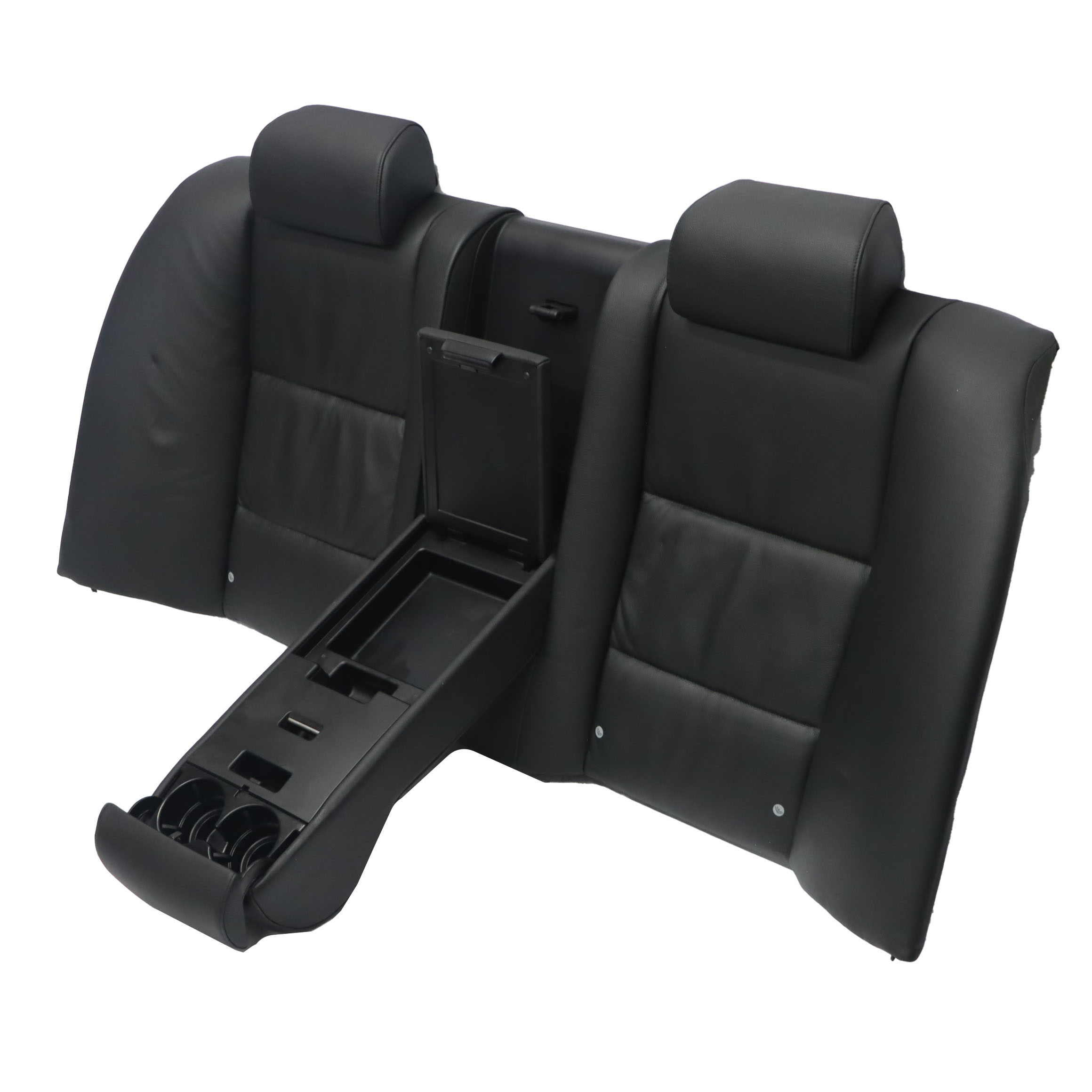 BMW E60 Rear Seat Backrest Interior Cover Seats Couch Bench Black Leather