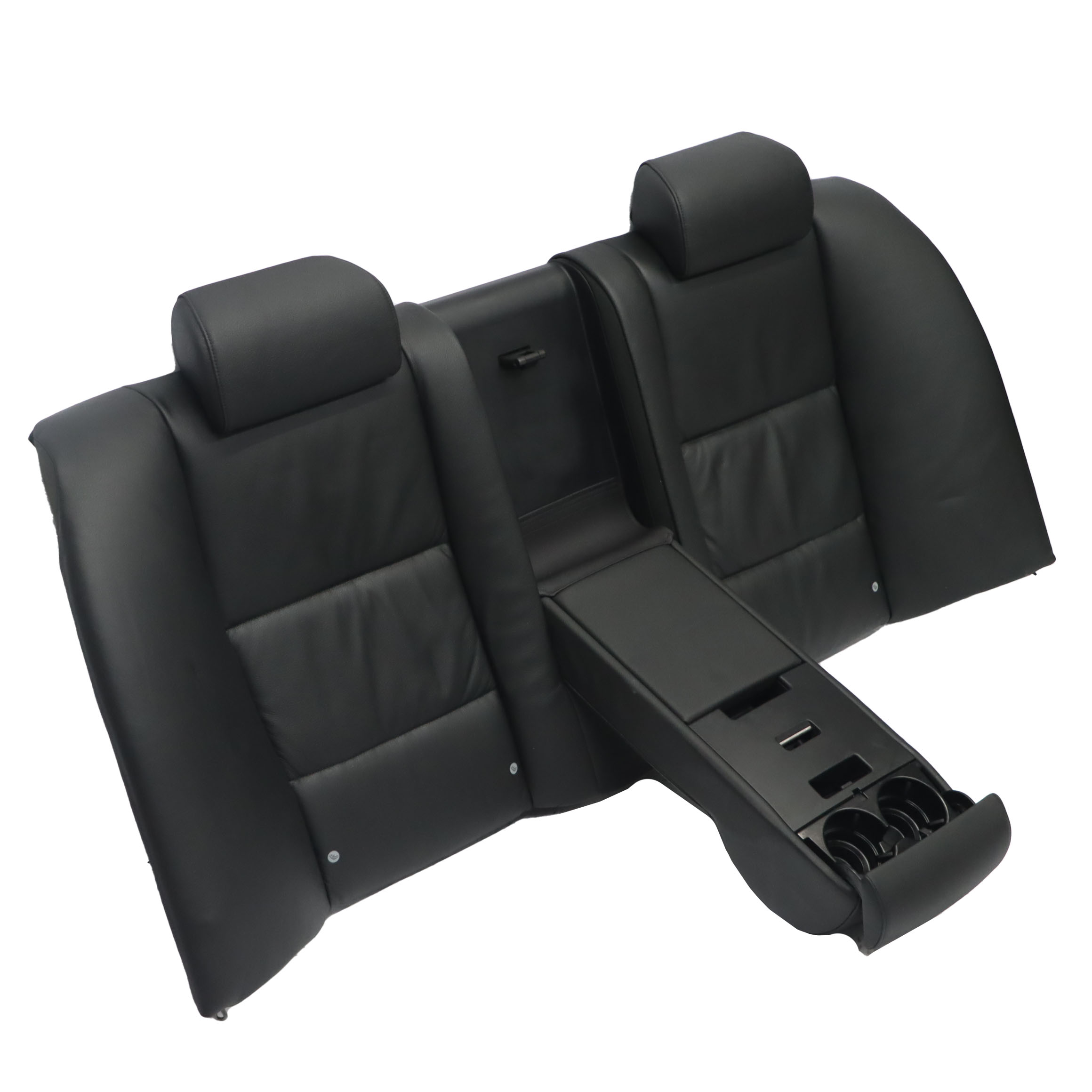 BMW E60 Rear Seat Backrest Interior Cover Seats Couch Bench Black Leather