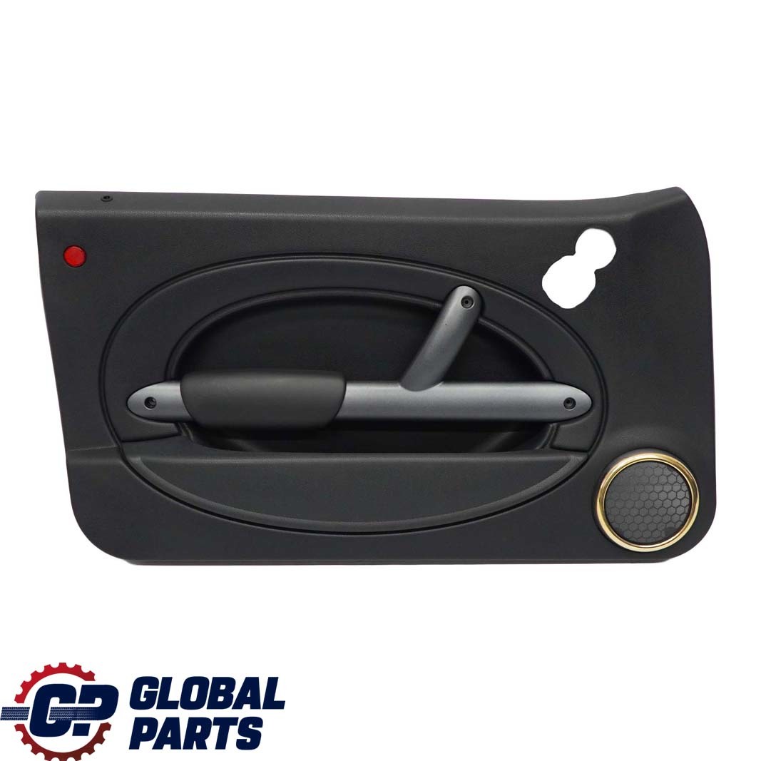 BMW Mini R50 Front Left N/S Door Card Side Trim Panther Black Kaleido Gold