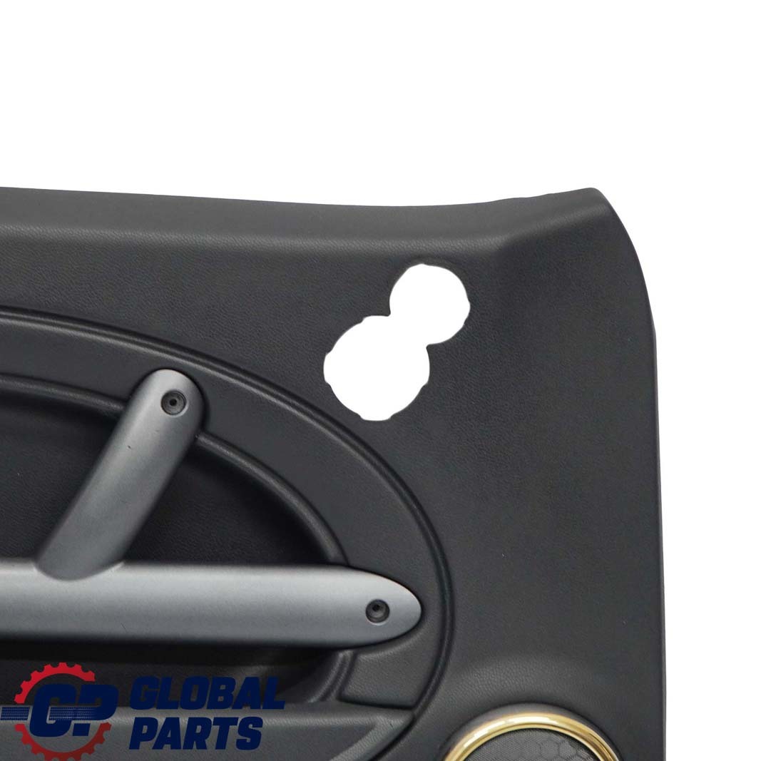 BMW Mini R50 Front Left N/S Door Card Side Trim Panther Black Kaleido Gold